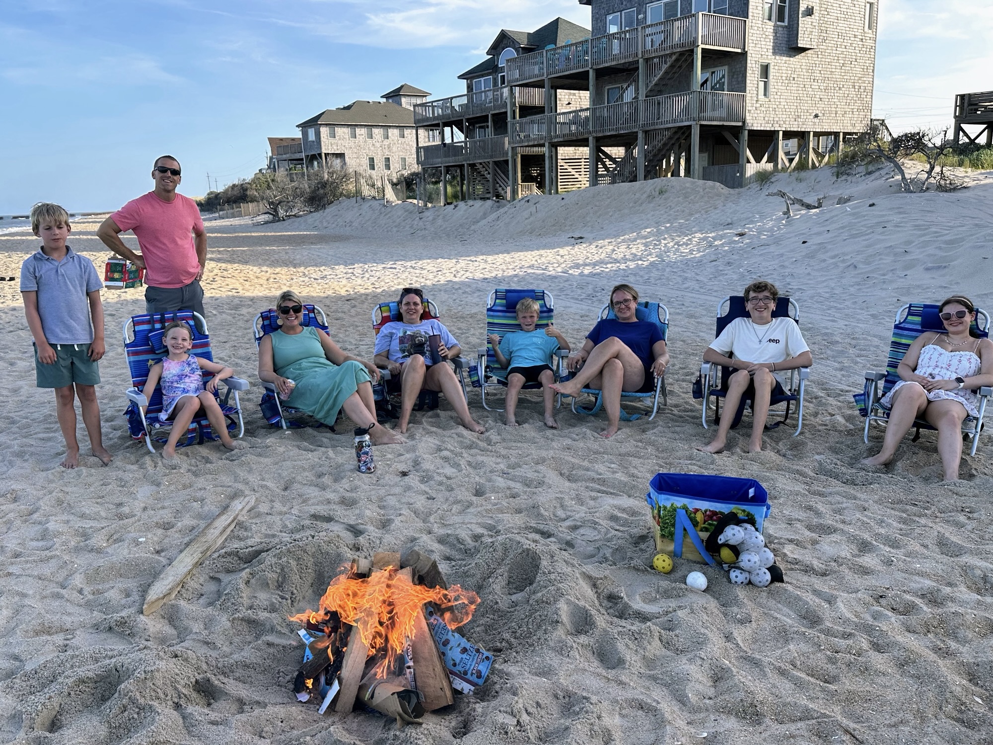 Buxton Bonfires, Birthdays, and Baseball  in the Outer Banks